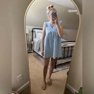 Ruffle Eyelet Dress